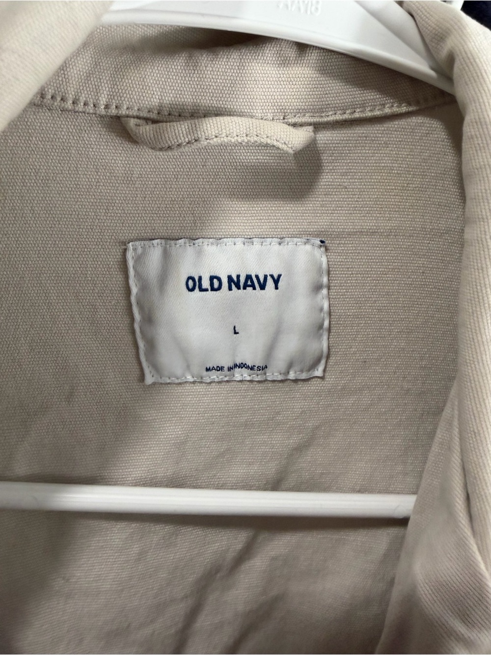 Old Navy Beige Utility Moto Jacket - Picture 2 of 4